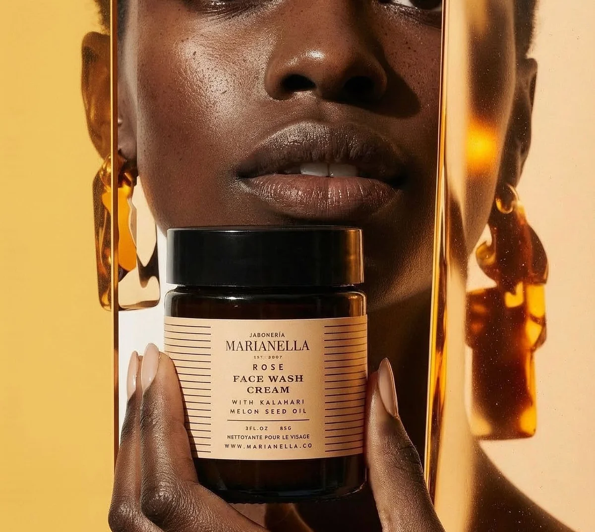 Jaboneria Marianella Rose Face Wash Cream editorial campaign